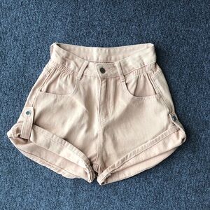 High-Waist Pink Women’s Shorts